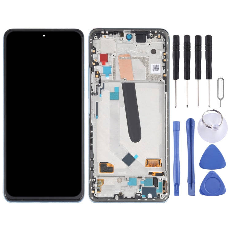 AMOLED Material Original LCD Screen and Digitizer Full Assembly With Frame for Xiaomi Redmi K40 /...