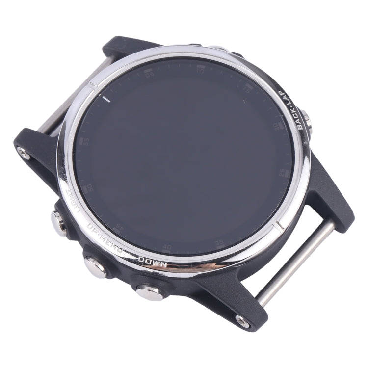 LCD Screen and Digitizer Full Assembly With Frame for Garmin Fenix 5S Plus Sapphire Version(Silver)