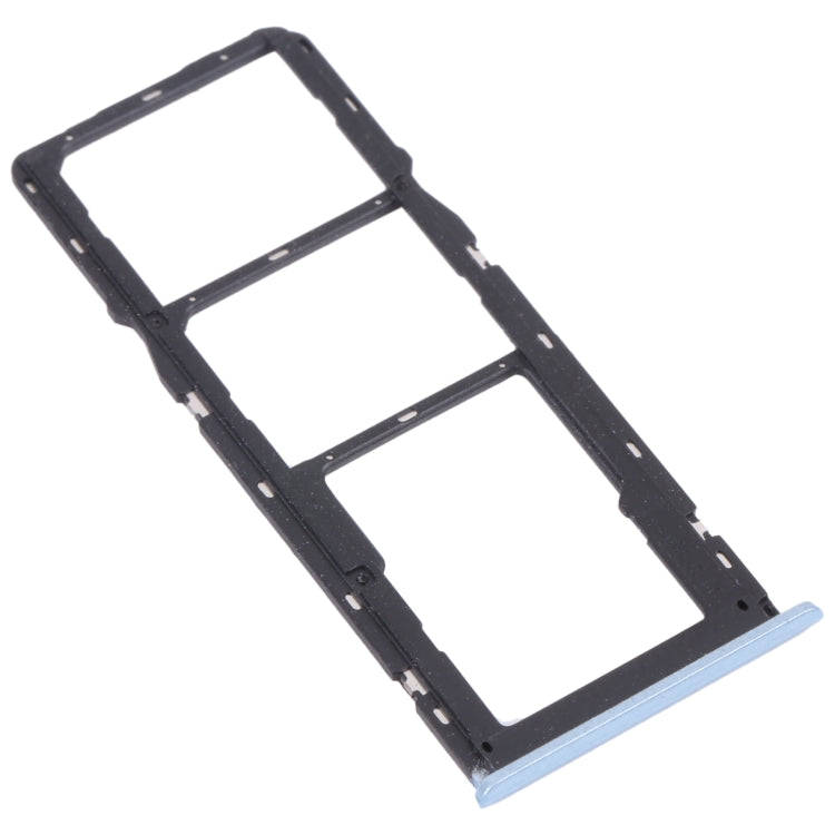 For OPPO Realme C12 RMX2189  SIM Card Tray + SIM Card Tray + Micro SD Card Tray (Blue)