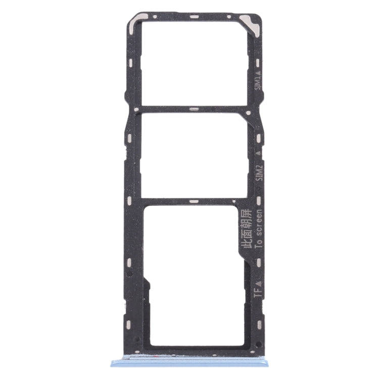 For OPPO Realme C11 (2021) RMX3231 SIM Card Tray + SIM Card Tray + Micro SD Card Tray (Blue)