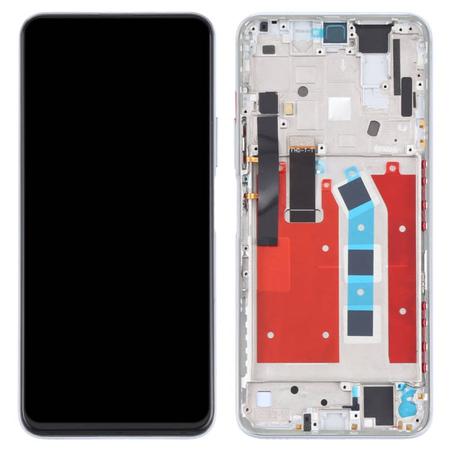 OEM LCD Screen for Honor X10 Pro Digitizer Full Assembly with Frame(Silver)
