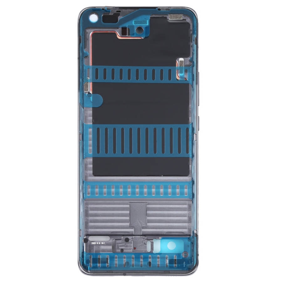 Original Front Housing LCD Frame Bezel Plate for Xiaomi Mi 11 Pro M2102K1AC (Black)