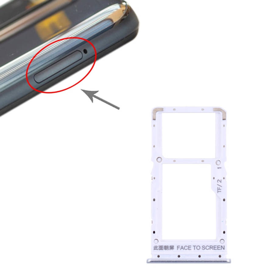 SIM Card Tray + SIM Card Tray / Micro SD Card Tray for Xiaomi Poco X3 GT 21061110AG (White)