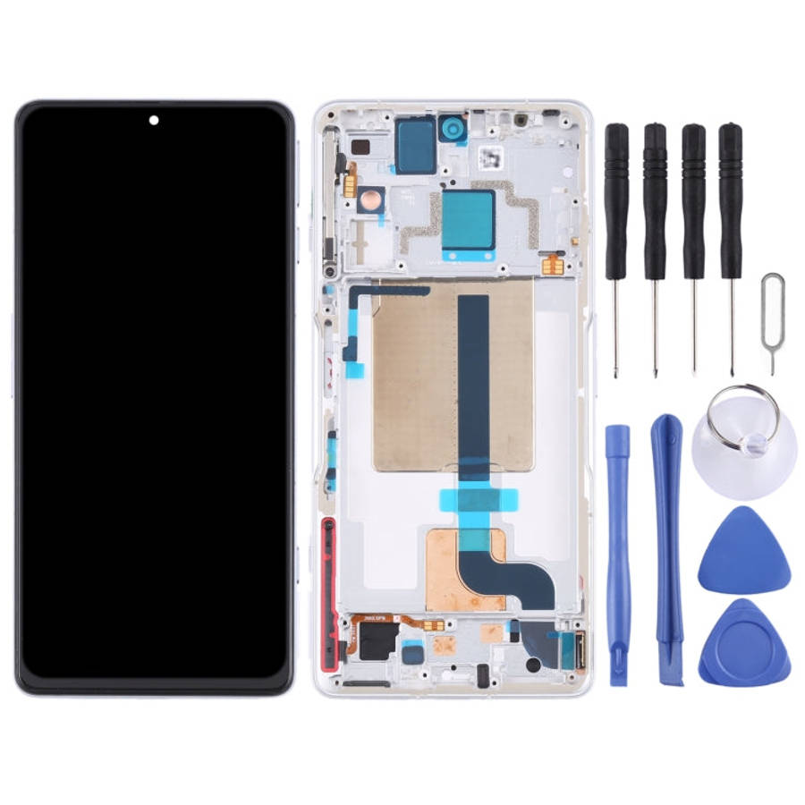Original LCD Screen and Digitizer Full Assembly with Frame for Xiaomi Redmi K50 Gaming/Poco F4 GT...