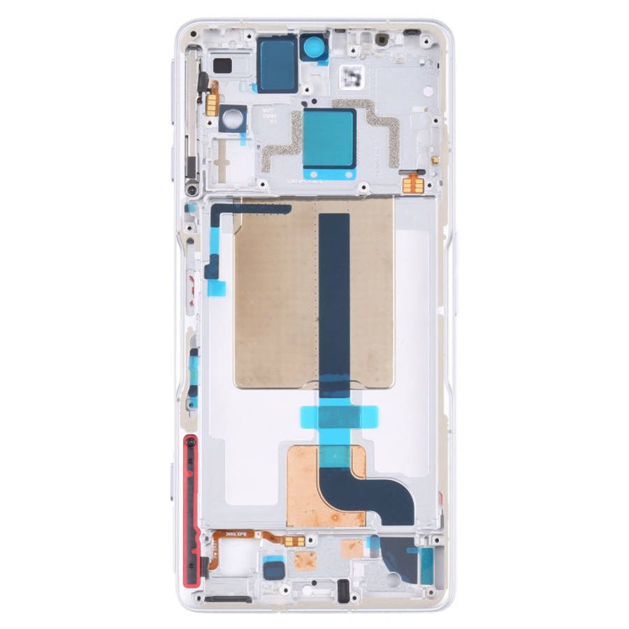 Front Housing LCD Frame Bezel Plate for Xiaomi Redmi K50 Gaming/Poco F4 GT(White)