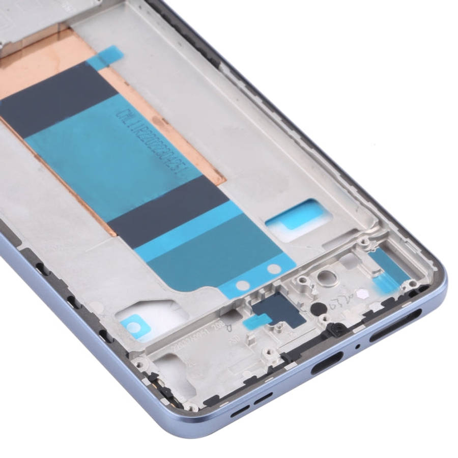 Front Housing LCD Frame Bezel Plate for Xiaomi Redmi K40S / Poco F4(Blue)