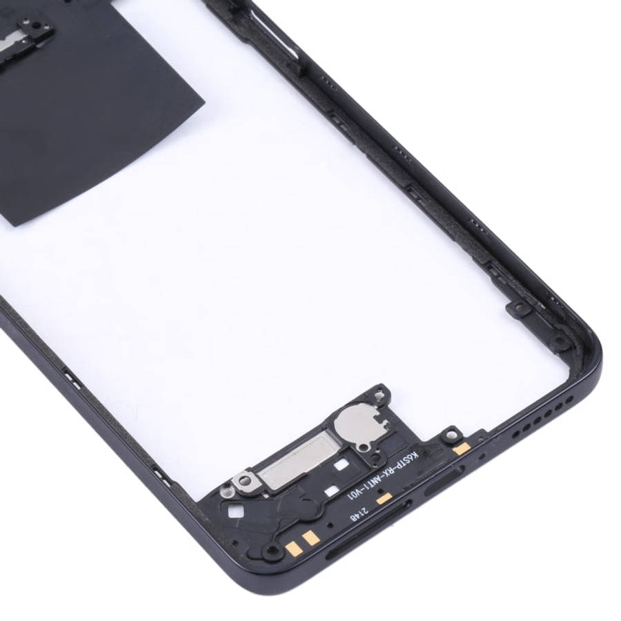 Middle Frame Bezel Plate for Xiaomi Poco X4 Pro 5G/Redmi Note 11E Pro(Black)