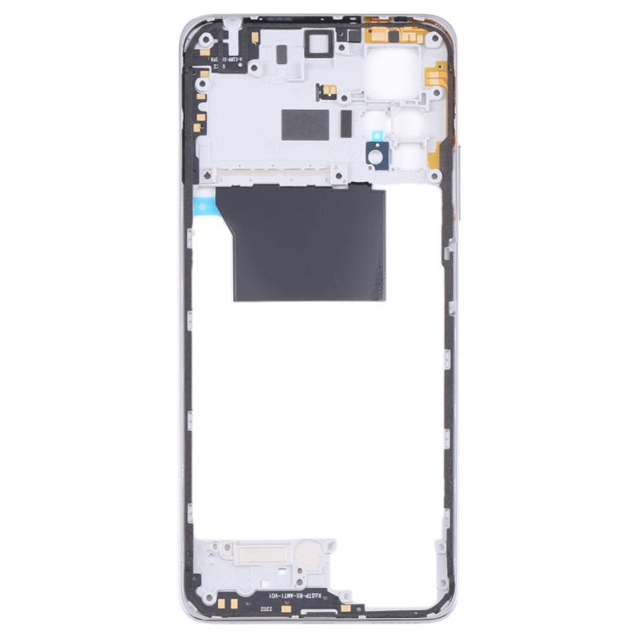 Middle Frame Bezel Plate for Xiaomi Poco X4 Pro 5G/Redmi Note 11E Pro(Silver)