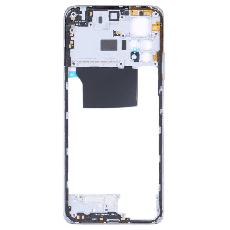 Original Middle Frame Bezel Plate for Xiaomi Redmi Note 11 Pro 4G 2201116TG 2201116TI(Silver)