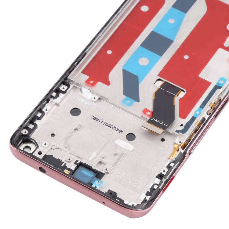 Original LCD Screen for Honor X20 Digitizer Full Assembly with Frame(Pink)