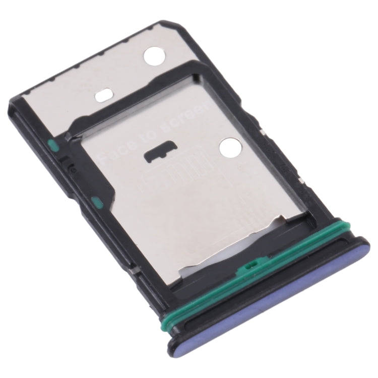For OnePlus Nord CE 2 5G SIM Card Tray + SIM Card Tray + Micro SD Card Tray (Blue)