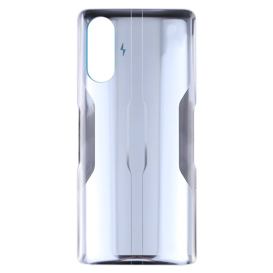 Glass Battery Back Cover for Xiaomi Redmi K40 Gaming(Silver)