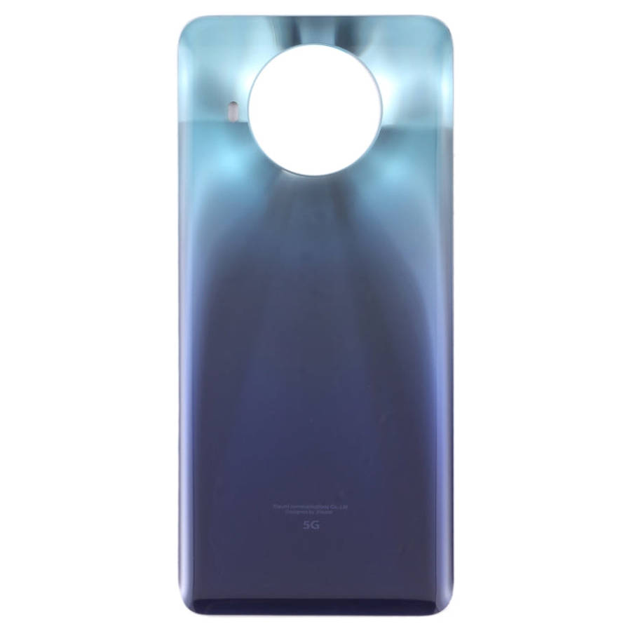 Glass Battery Back Cover for Xiaomi Redmi Note 9 Pro 5G/Mi 10T Lite 5G(Blue)