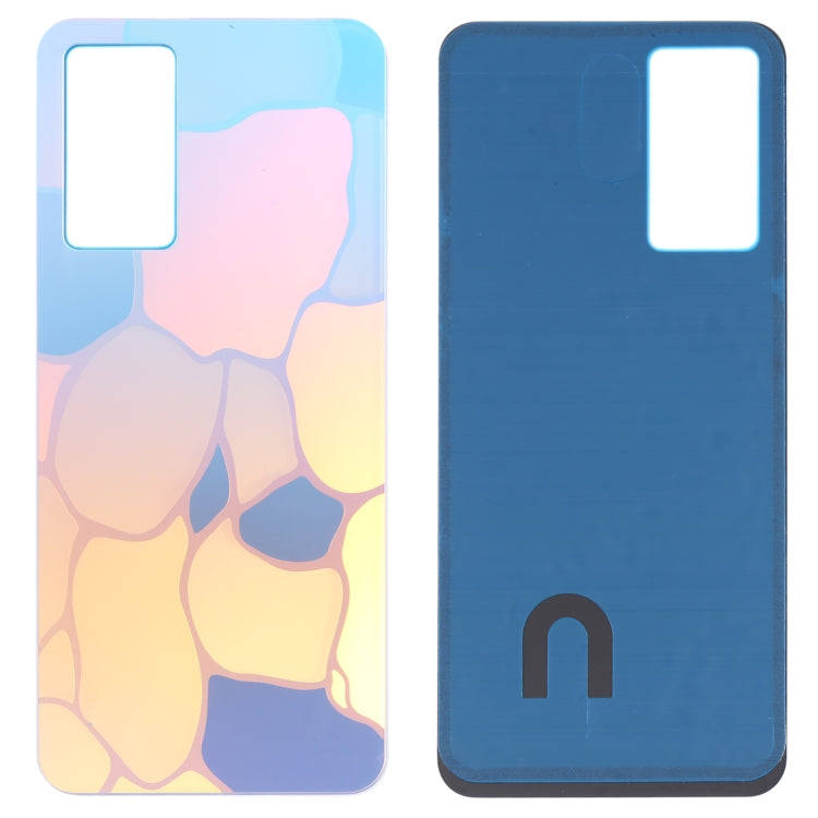 For vivo Y75 4G 2022/V23e Glass Battery Back Cover (Blue)