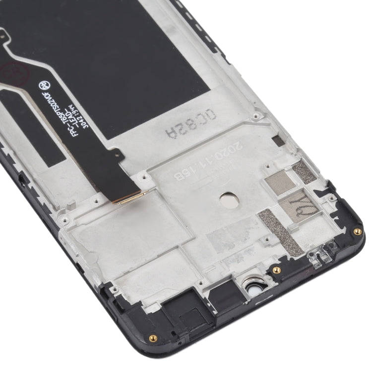 OEM LCD Screen For ZTE Blade A7S 2020 A7020 Digitizer Full Assembly with Frame (Black)