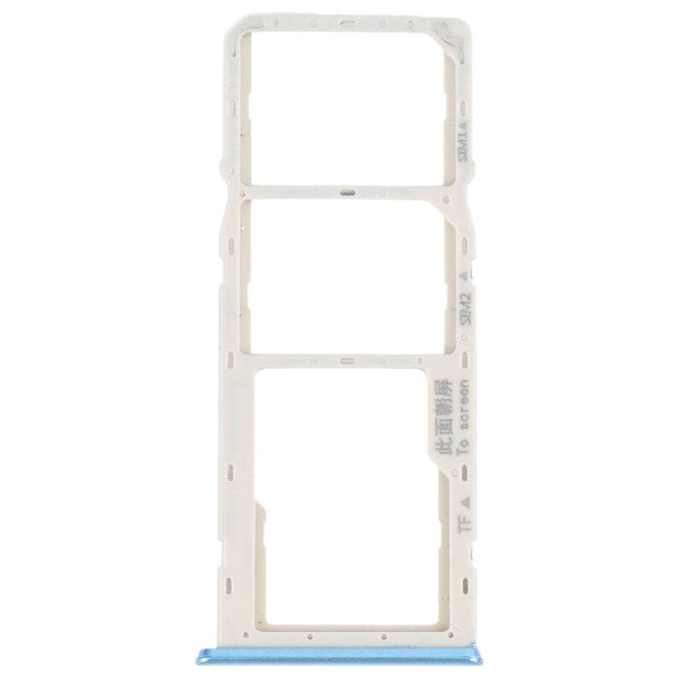 For OPPO A16K SIM Card Tray + SIM Card Tray + Micro SD Card Tray (Blue)