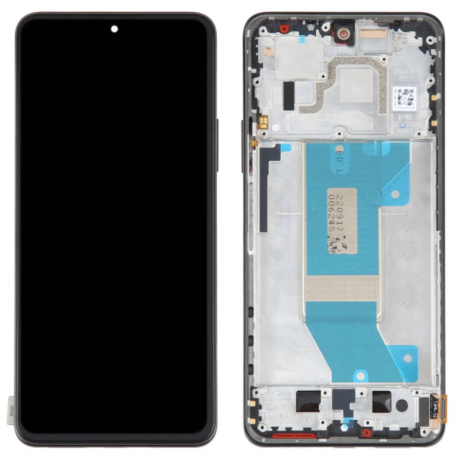 AMOLED Original LCD Screen For Xiaomi Redmi K50 / K50 Pro Digitizer Full Assembly with Frame (Black)