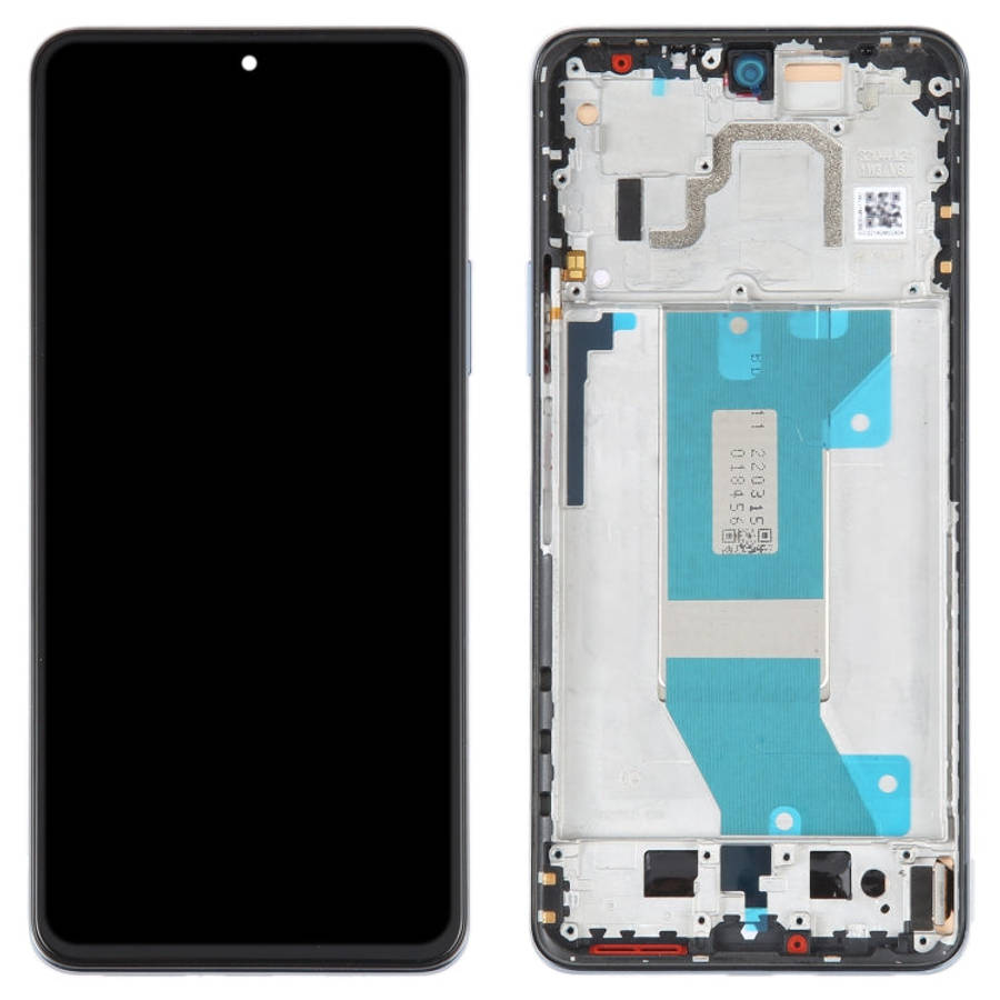 AMOLED Original LCD Screen For Xiaomi Redmi K50 / K50 Pro Digitizer Full Assembly with Frame (Blue)