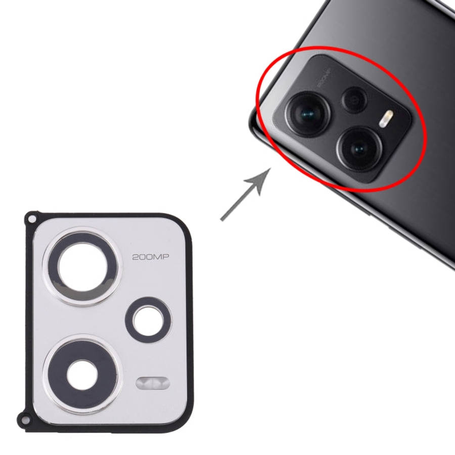Back Camera Lens Frame for Xiaomi Redmi Note 12 Pro+ (Silver)