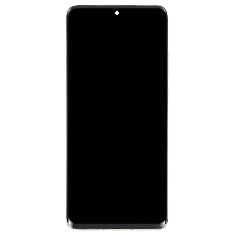 Original LCD Screen For Huawei P50 Pro Digitizer Full Assembly with Frame(Silver)