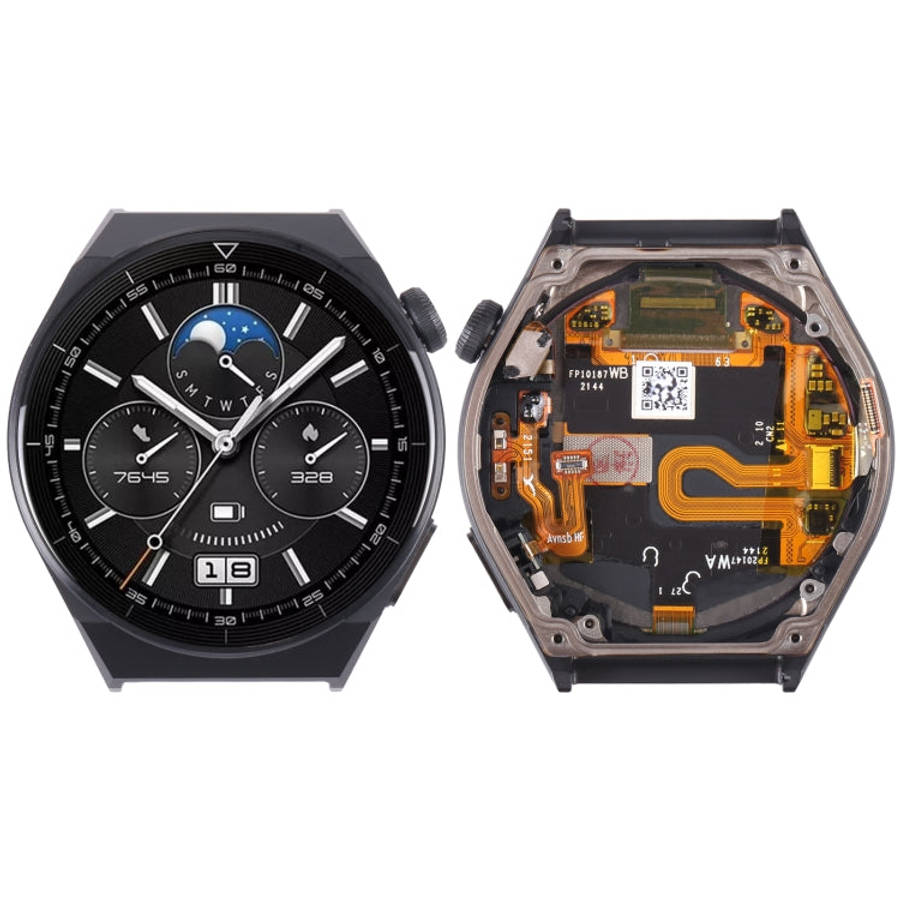 Original LCD Screen For Huawei Watch GT 3 Pro 46mm Digitizer Full Assembly With Frame (Black)