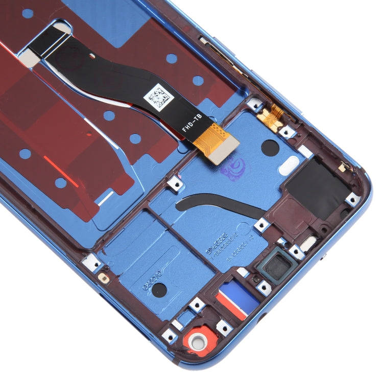 For Honor View 20 Original LCD Screen Digitizer Full Assembly with Frame (Blue)
