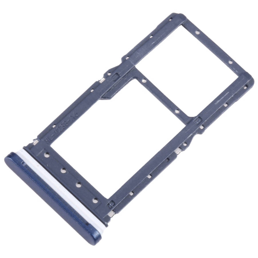 For Motorola Moto G Play 2021 SIM Card Tray + Micro SD Card Tray (Blue)