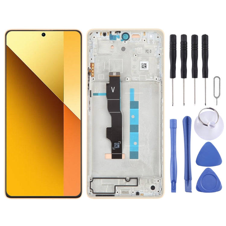For Xiaomi Redmi Note 13 5G Original AMOLED Material LCD Screen Digitizer Full Assembly with Fram...