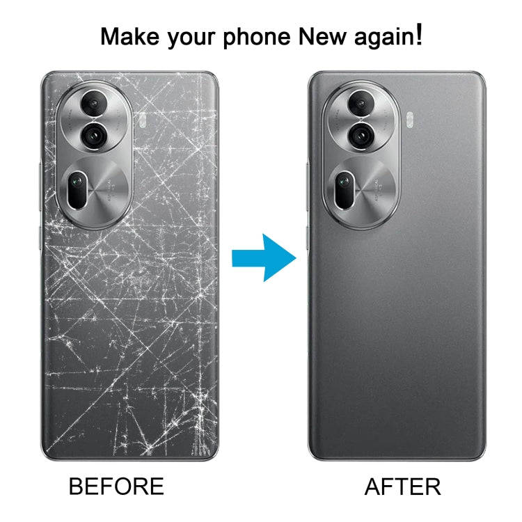 For OPPO Reno11 Pro 5G Original Battery Back Cover with Camera Lens Cover(White)