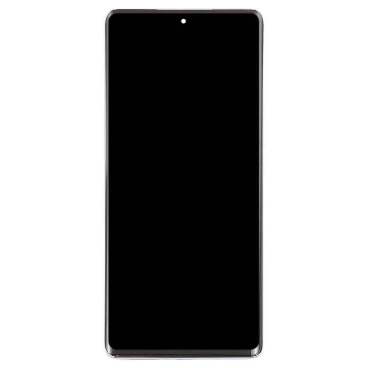 For Honor Magic5 Lite Original LCD Screen Digitizer Full Assembly with Frame (Silver)