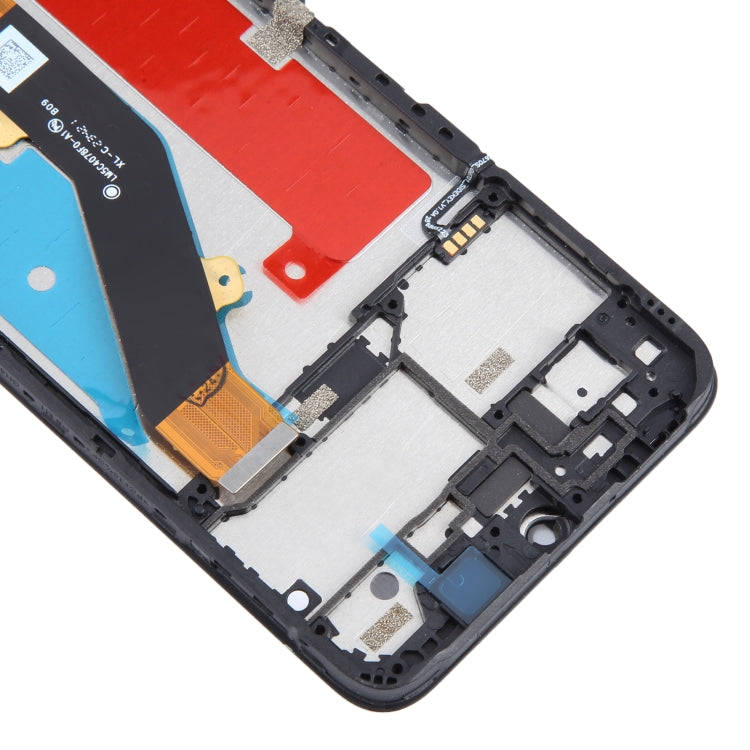 For ZTE Blade A34 LCD Screen Digitizer Full Assembly with Frame (Black)