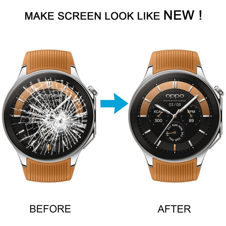 For OPPO Watch X Original LCD Screen and Digitizer Full Assembly With Frame (Black)