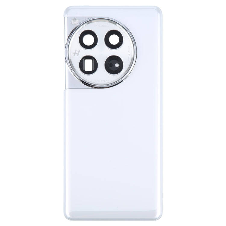 For OnePlus 12 PJD110 CPH2573 CPH2581 Original Glass Battery Back Cover with Camera Lens(White)