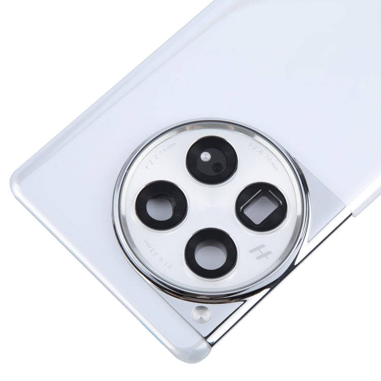 For OnePlus 12 PJD110 CPH2573 CPH2581 Original Glass Battery Back Cover with Camera Lens(White)