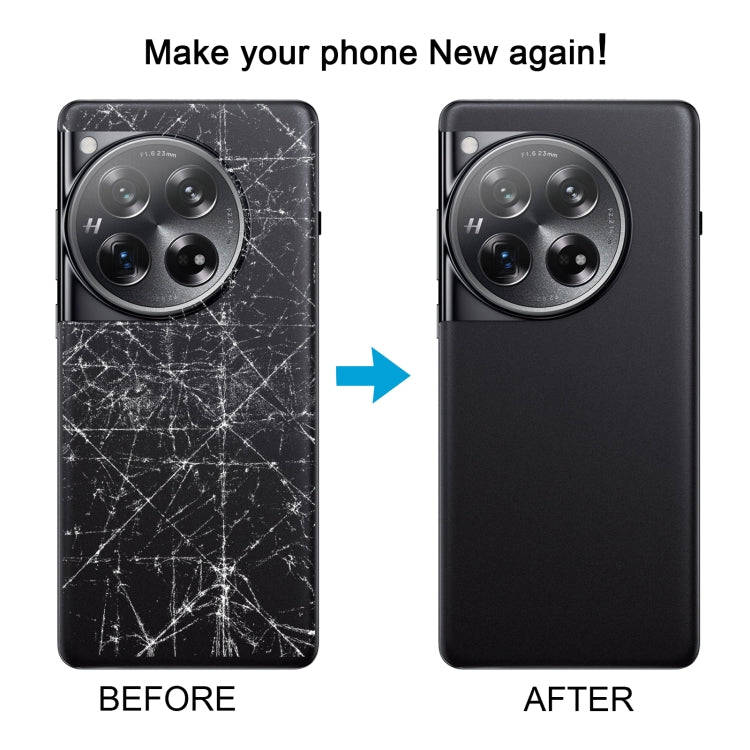 For OnePlus 12 PJD110 CPH2573 CPH2581 Original Glass Battery Back Cover with Camera Lens(White)