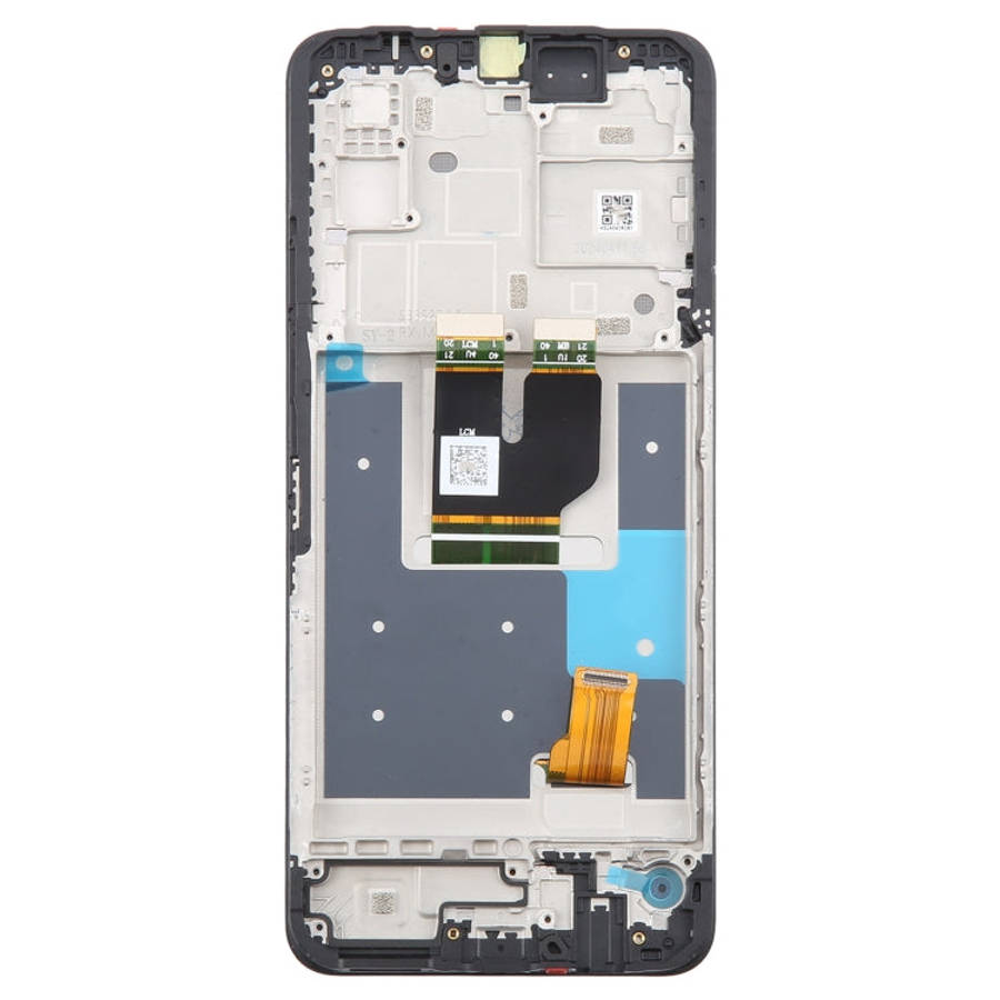 For T-Mobile Revvl 7 5G TMRV075G LCD Screen Digitizer Full Assembly with Frame(Black)