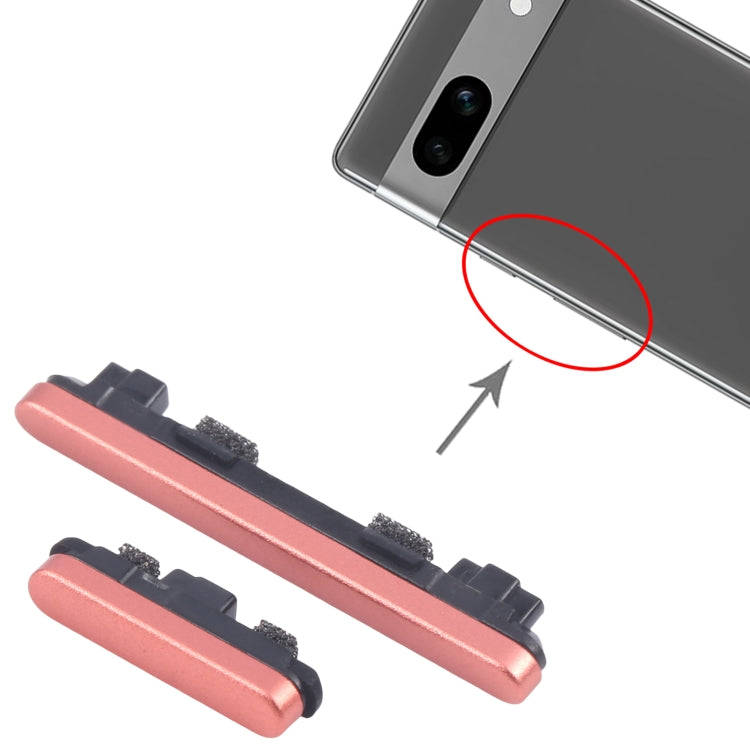 For Google Pixel 7a Original Power Button and Volume Control Button (Red)