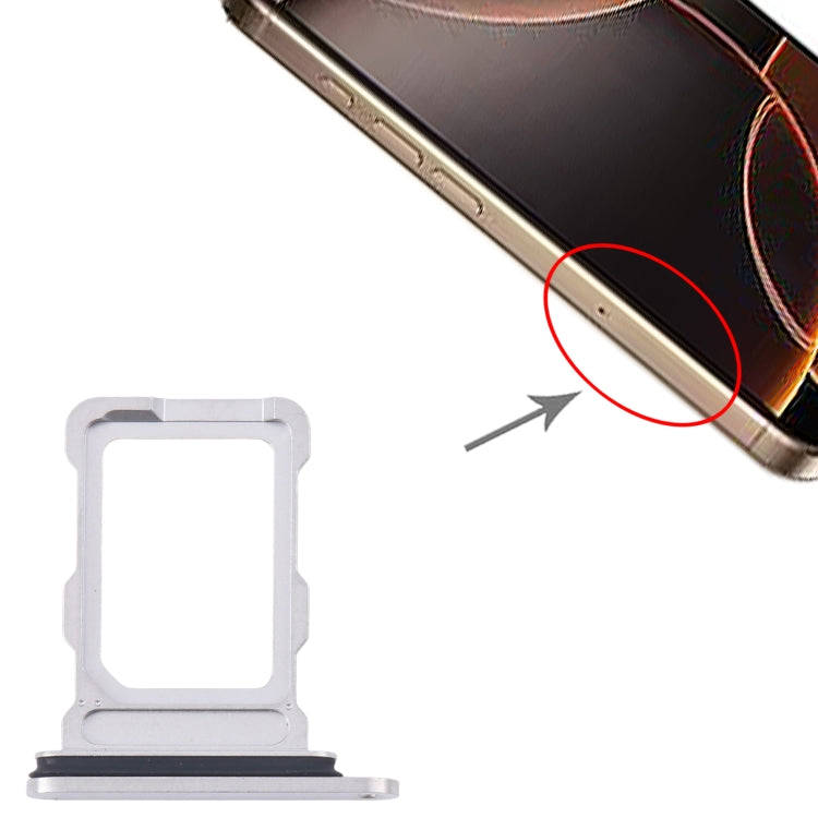 For iPhone 16 Pro SIM Card Tray (White)