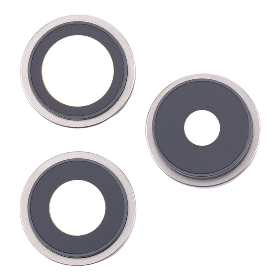 For iPhone 16 Pro 3pcs/Set Original Camera Lens Cover (White)