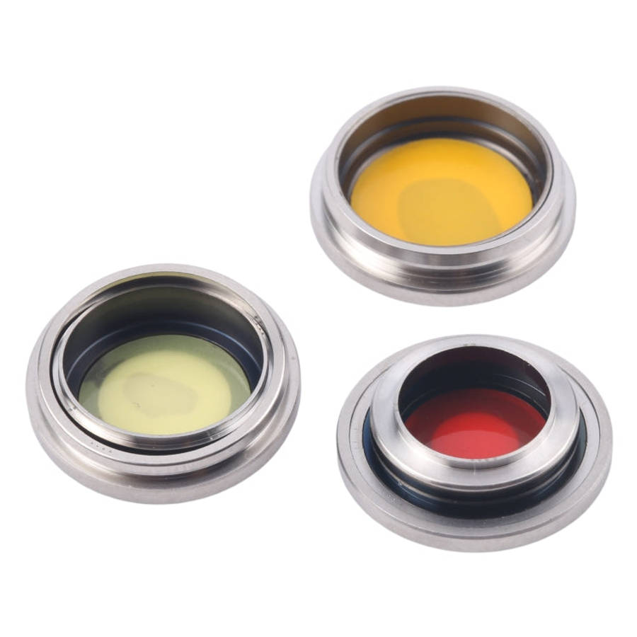 For iPhone 16 Pro 3pcs/Set Original Camera Lens Cover (White)