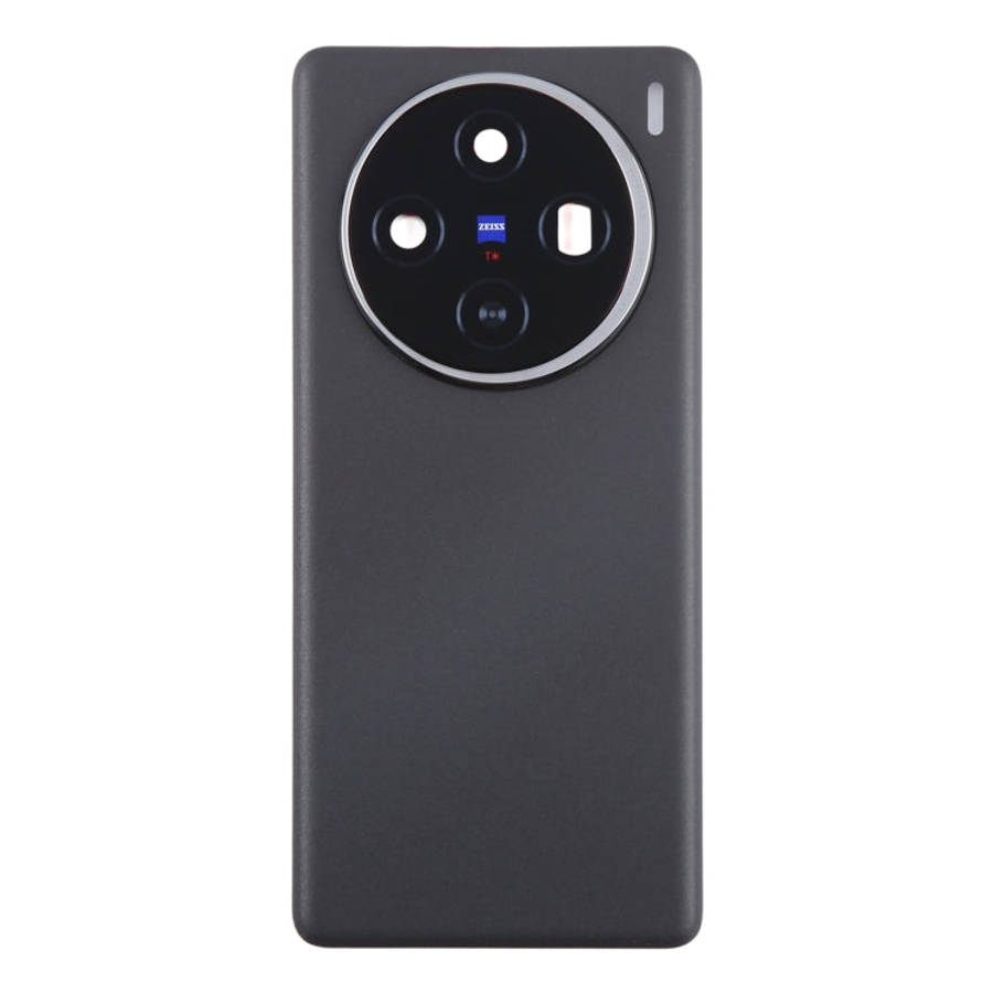For vivo X100 Battery Back Cover with Camera Lens Frame(Black)