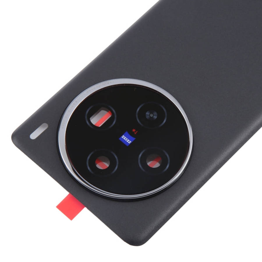 For vivo X100 Battery Back Cover with Camera Lens Frame(Black)