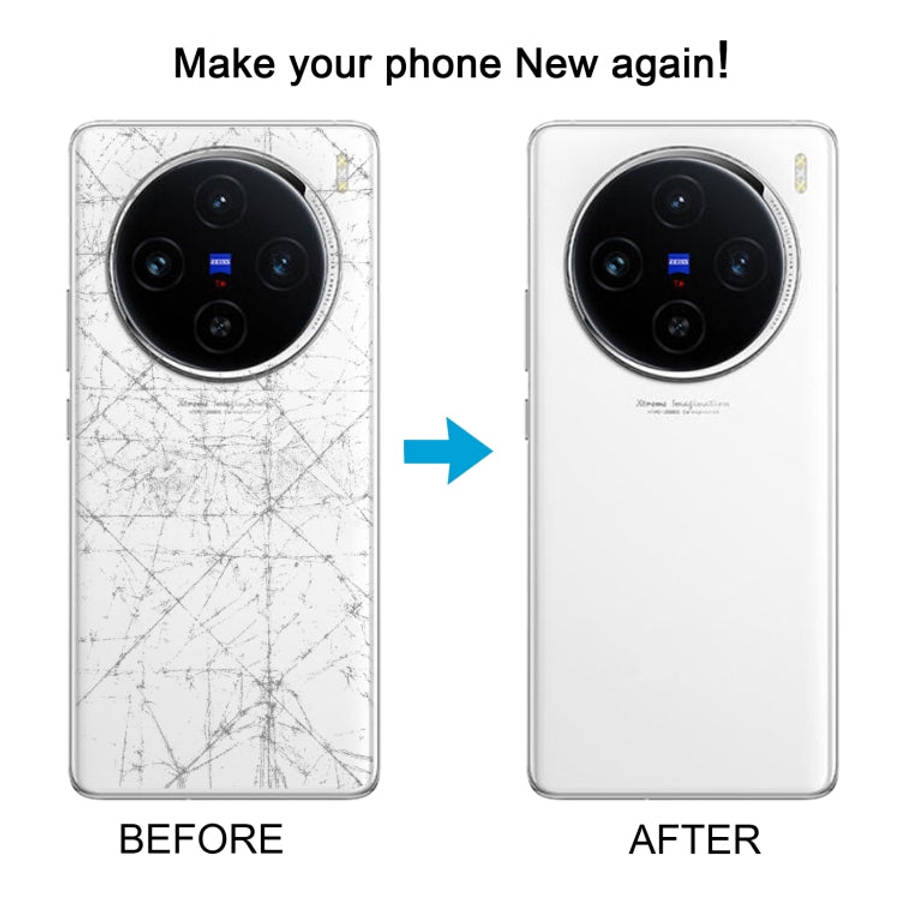 For vivo X100 Battery Back Cover with Camera Lens Frame(Black)