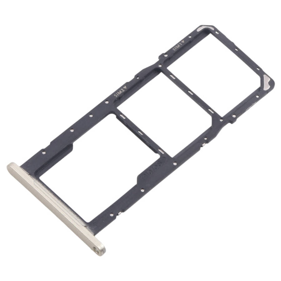 For Samsung Galaxy A06 SM-A065F Original SIM Card Tray + SIM Card Tray + Micro SD Card Tray (Gold)