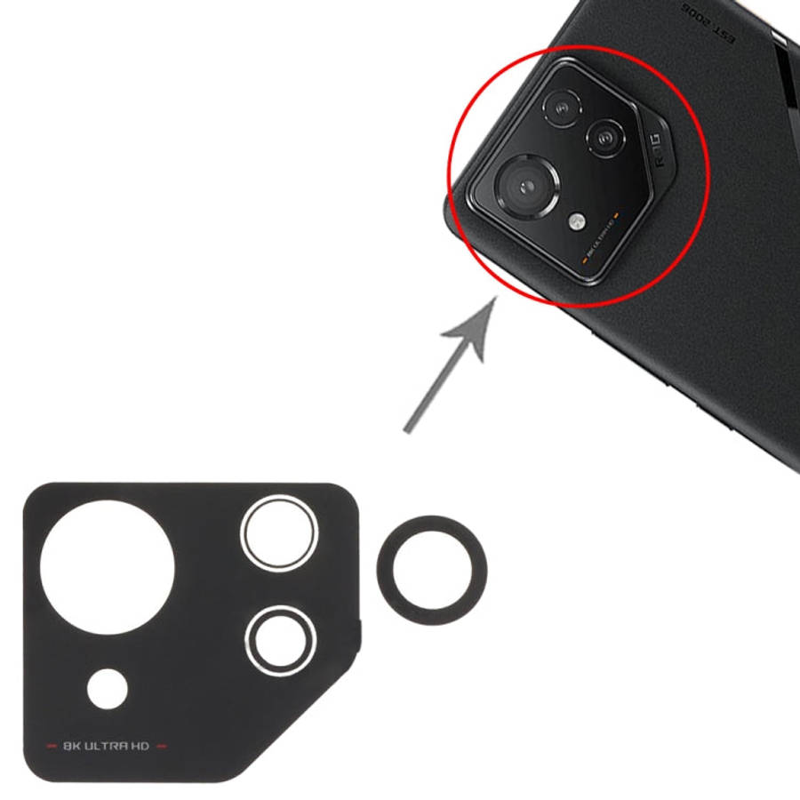 For Asus ROG Phone 8 Pro AI2401 AI2401_A Back Camera Lens