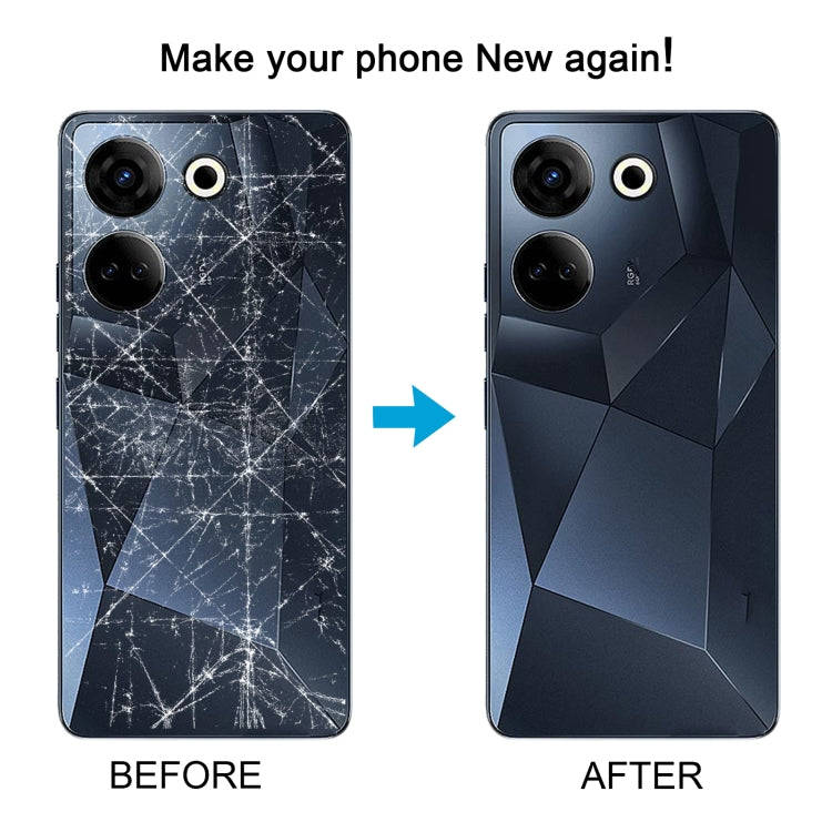 For Tecno Camon 20 Original Battery Back Cover(White)