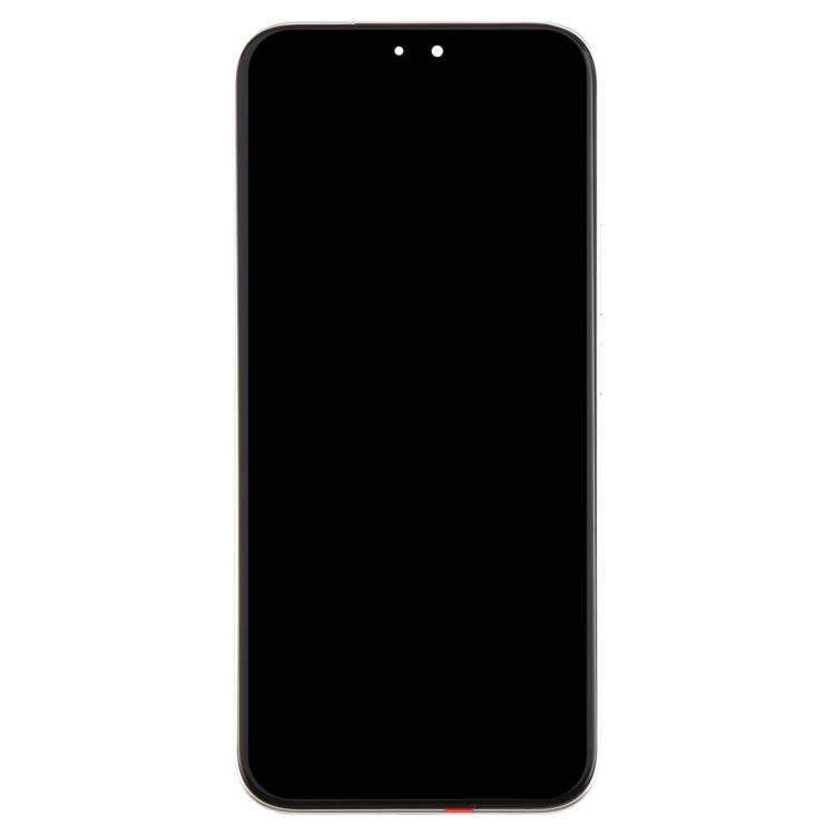 For Honor X60i Original LCD Screen Digitizer Full Assembly with Frame (Silver)