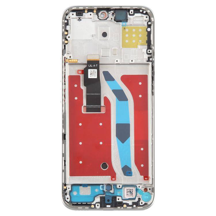 For Honor X60i Original LCD Screen Digitizer Full Assembly with Frame (Silver)