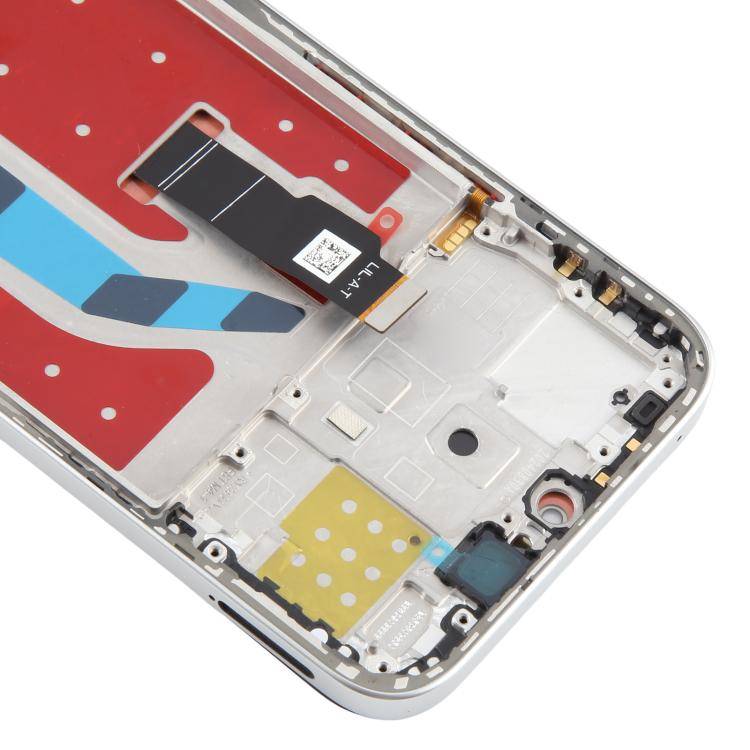 For Honor X60i Original LCD Screen Digitizer Full Assembly with Frame (Silver)