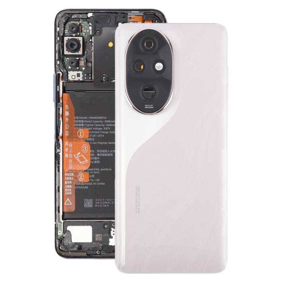 For Honor 200 Pro OEM Battery Back Cover with Camera Lens Frame(Pink)